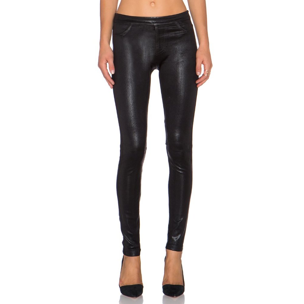 Jewel Faux Leather Leggings